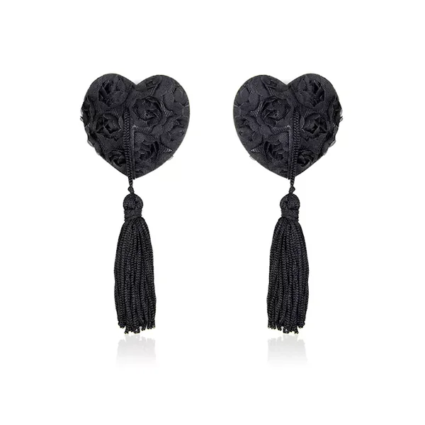 ROSE HEART NIPPLE TASSELS