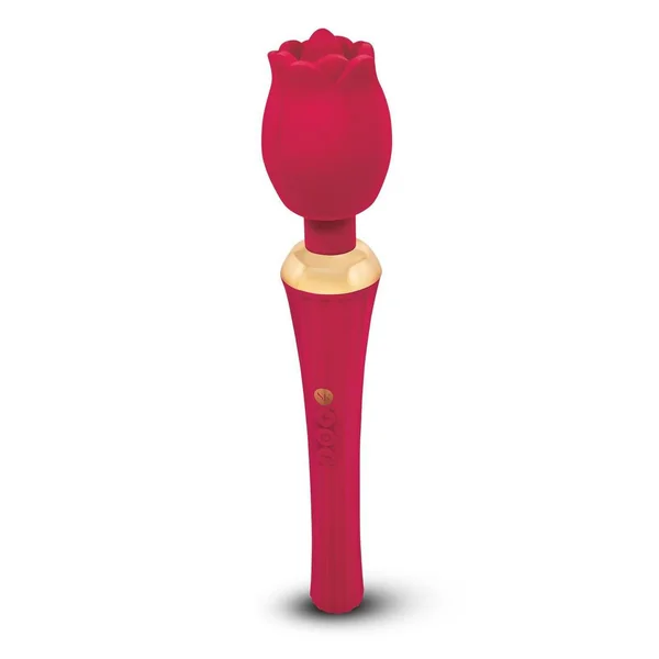 Rosegasm Bouquet Rose Wand Vibrator with Flickering Tongue