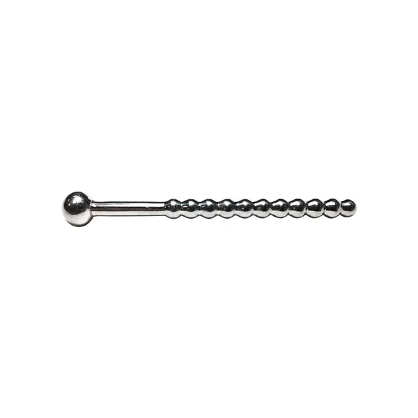 Rouge Beaded Urethral Sound With Stopper Stainless Steel