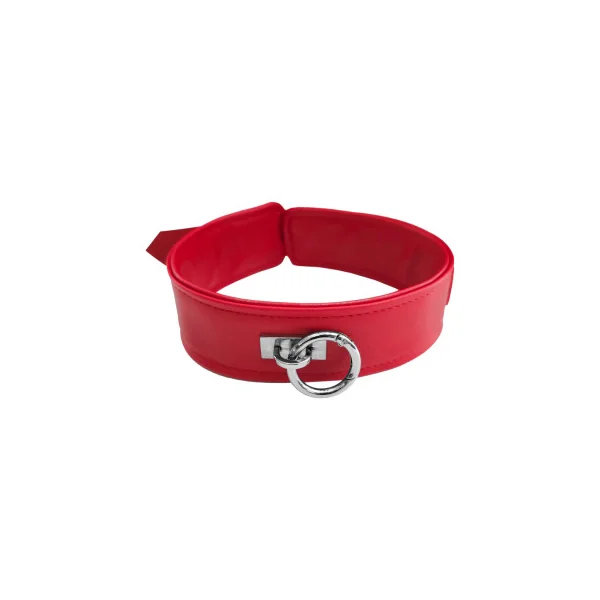 Rouge Fetish Play Vegan Collar, Red