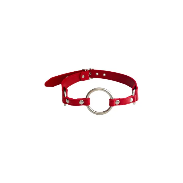 Rouge Fetish Play Vegan O-Ring Gag, Red