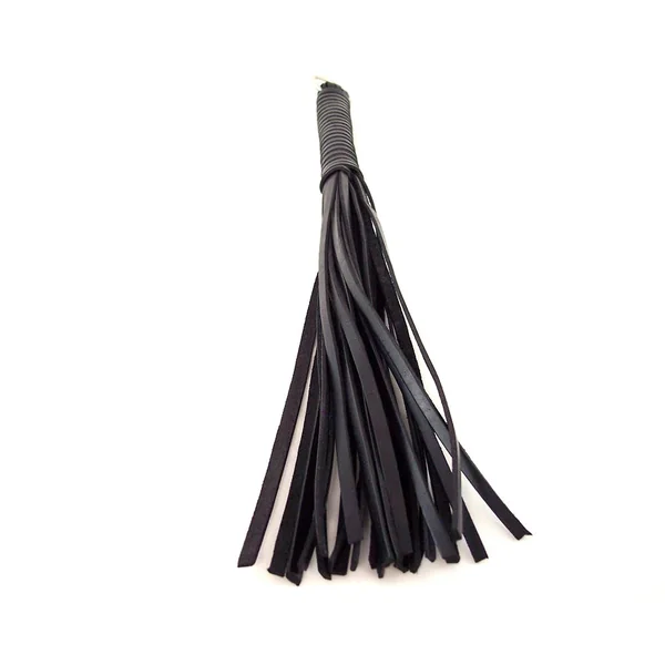 Rouge Flogger Leather Spiral Black