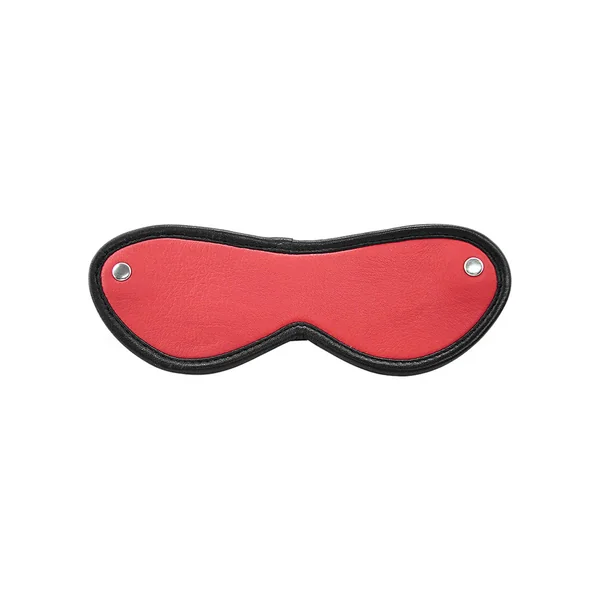 Rouge Leather Blindfold Eye Mask Red
