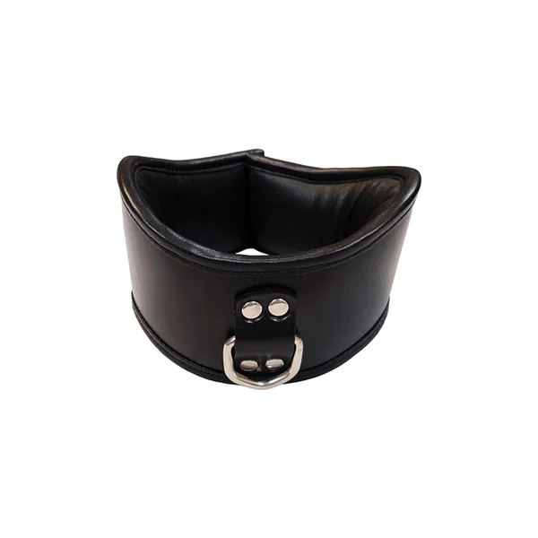 Rouge Leather Padded 1 D-Ring Posture Collar