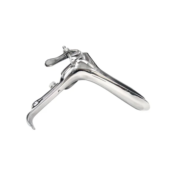Rouge Metal Vaginal Speculum In Clamshell Silver
