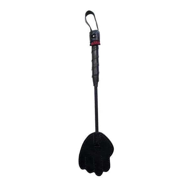 Rouge Mini Leather Hand Riding Crop – Black