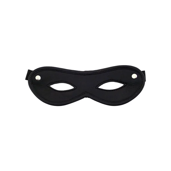 Rouge Open Eye Mask Leather Or Suede Black