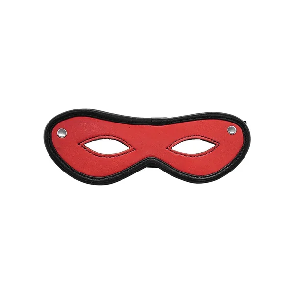 Rouge Open Eye Mask Leather Red