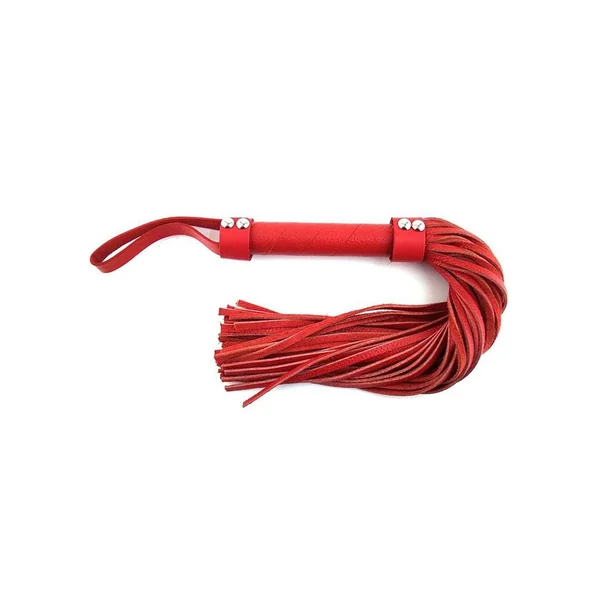 Rouge Short Leather Flogger – Red