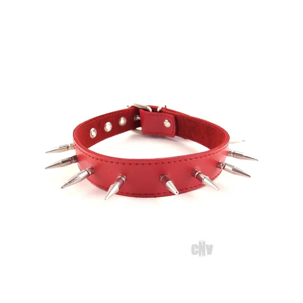Rouge Spiked Collar Red