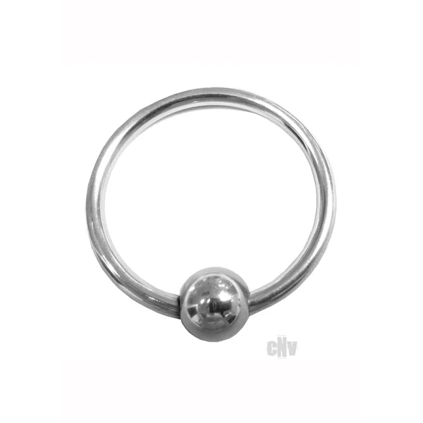 Rouge Stainless Steel Glans Ring W/pressure Point Ball
