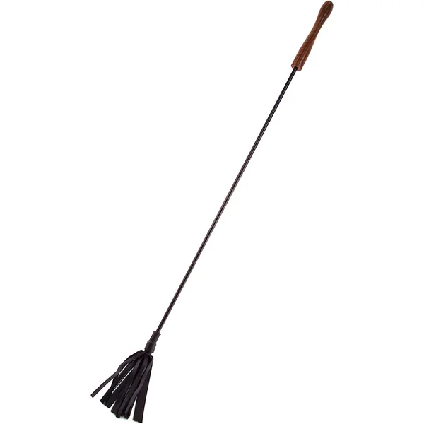 Rouge Wooden Handle Leather Riding Crop