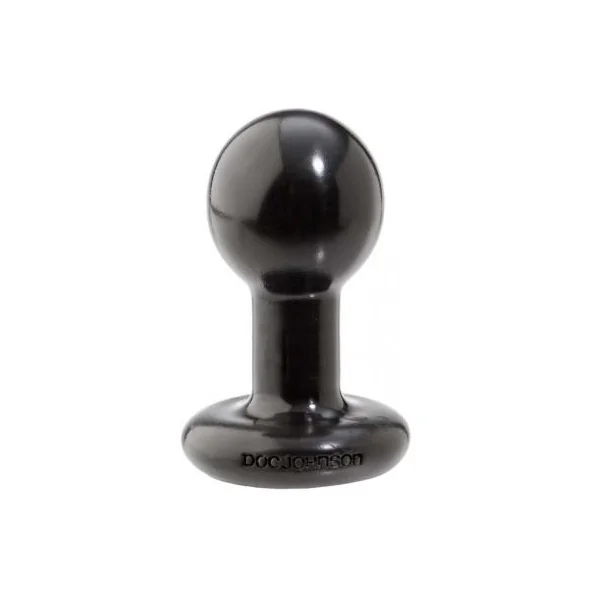 Round Butt Plug Small Black
