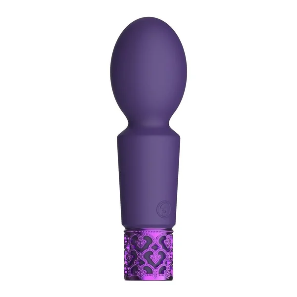 Royal Gems Brilliant Silicone Rechargeable Bullet – Purple