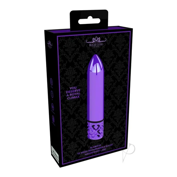 Royal Gems Glamour Rechargeable Bullet - Purple