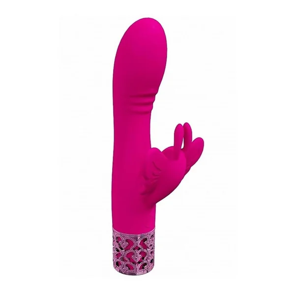 Royal Gems Monarch Rechargeable Silicone Rabbit Vibrator – Pink