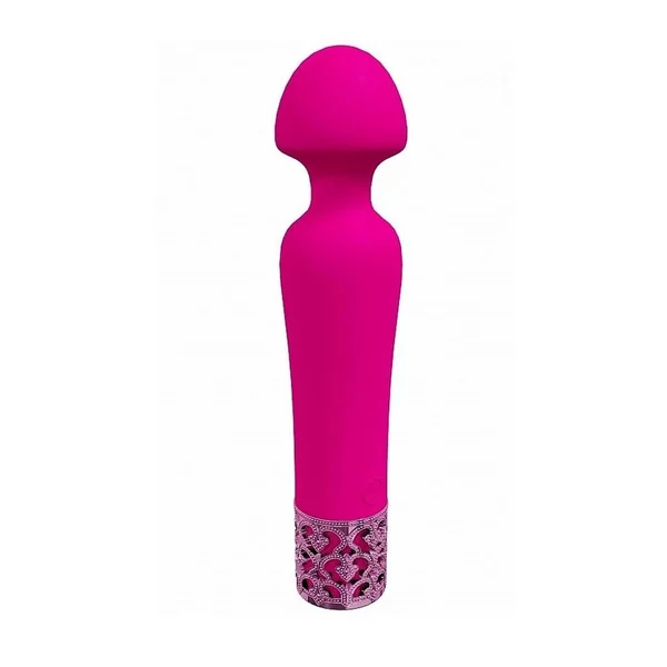Royal Gems Scepter Silicone Rechargeable Vibrator – Pink