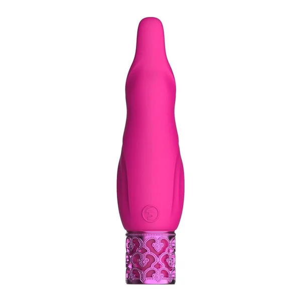 Royal Gems Sparkle Silicone Rechargeable Bullet – Pink
