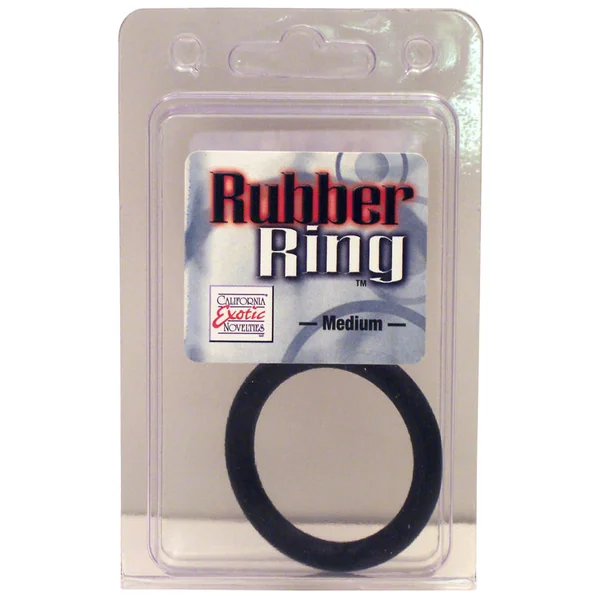 Rubber Cock Ring Medium 2 Inch Diameter Black
