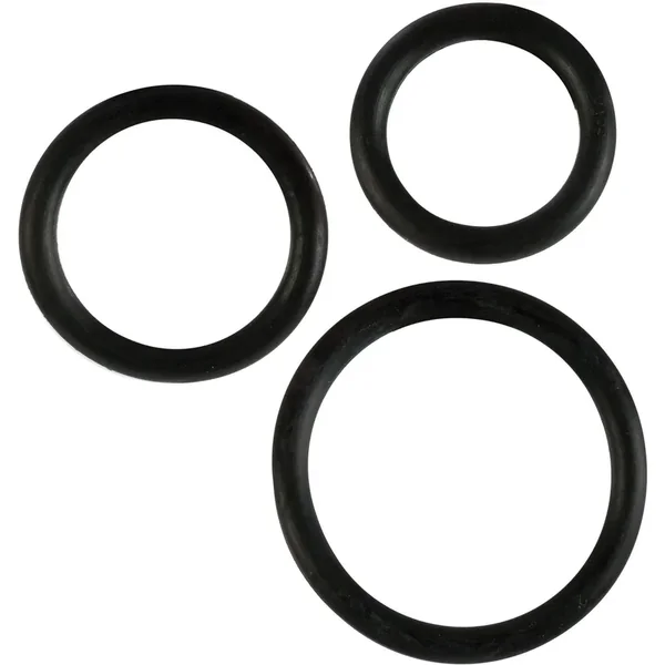 Rubber Ring Black – 3 Pack Set