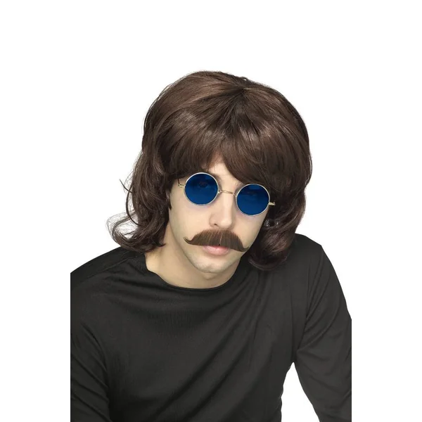 Rubies Costume Company - 70's Men's Shag Wig - Brown