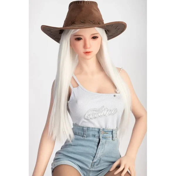 Sanhui 145cm small boobs (24kg) silicone sex doll-Xiaomeng