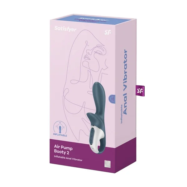 Satisfyer Air Pump Booty 2 Rechargeable Silicone Anal Vibrator