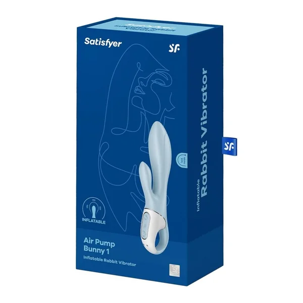 Satisfyer Air Pump Bunny 1 Rechargeable Silicone Rabbit Vibrator