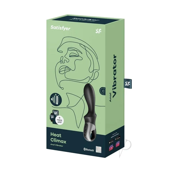 Satisfyer Heat Climax Black App Controlled Vibrating Butt Plug