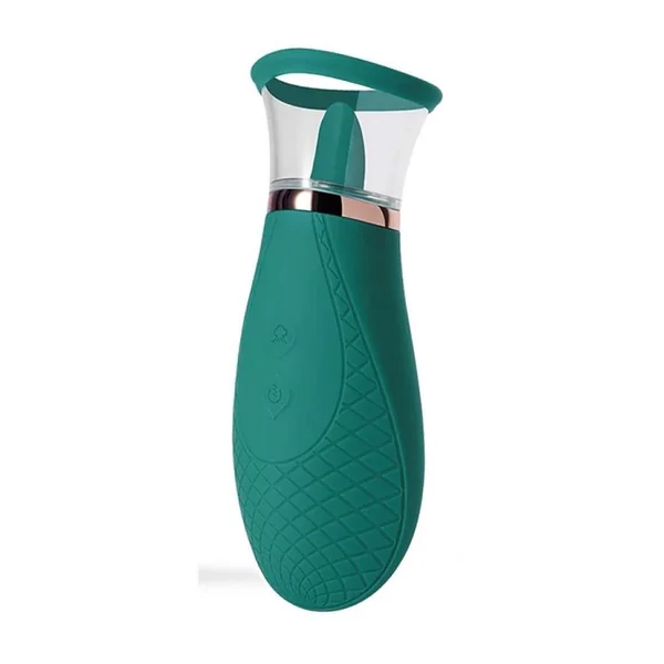 Scioness Sucking and Licking Rechargeable Silicone Clitoral Stimulator – Green