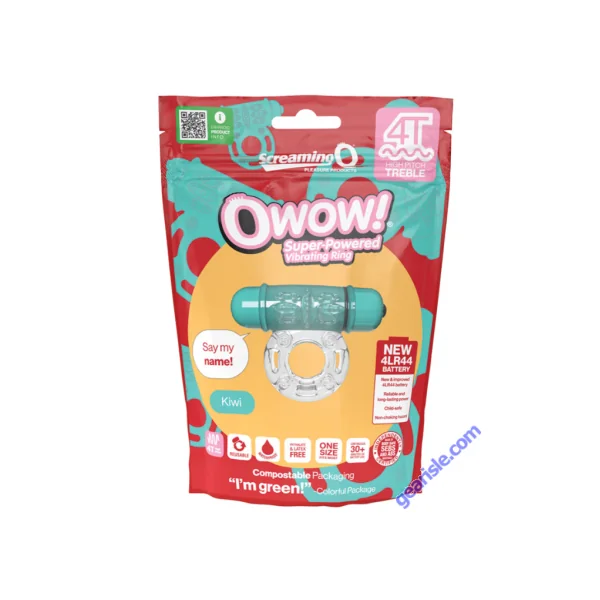 Screaming O 4T OWow Vibrating Kiwi Bullet Cock Ring 5 Speeds