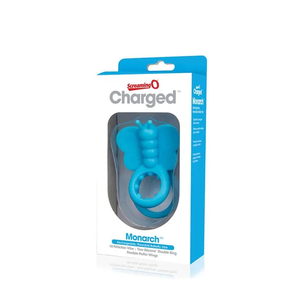 Screaming O - Charged - Monarch Rechargeable Cock Ring - Blue