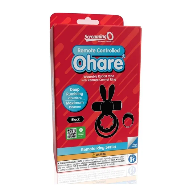 Screaming O Ohare Remote Control Rechargeable Silicone Vibrating Cock Ring