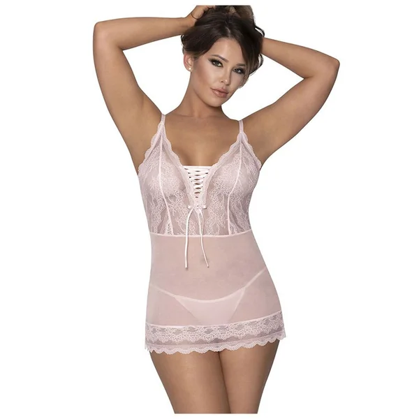 Seabreeze Lace Up Chemise And G Set