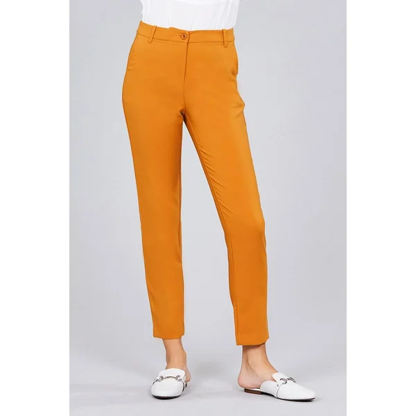 Seam Side Pocket Classic Long Pants