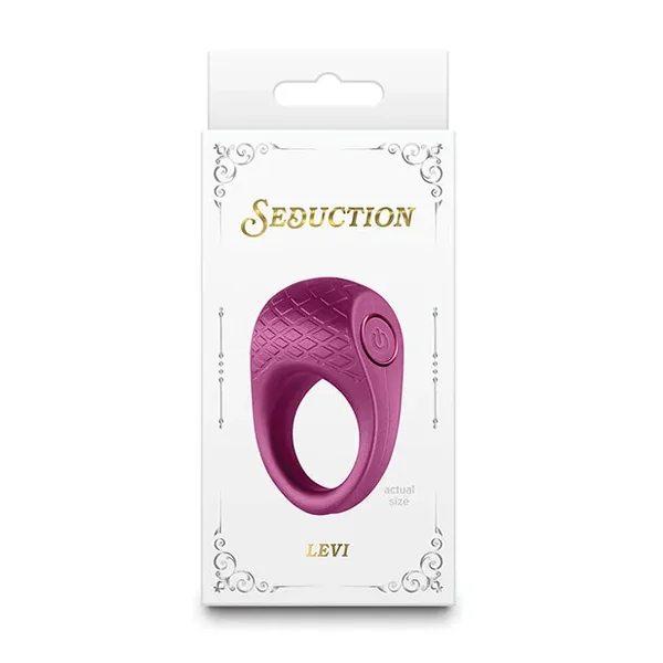 Seduction Levi Cock Ring – Metallic Burgundy