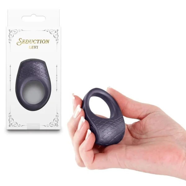 Seduction Levi RechargeableSilicone Men Waterproof Vibrating Penis Ring