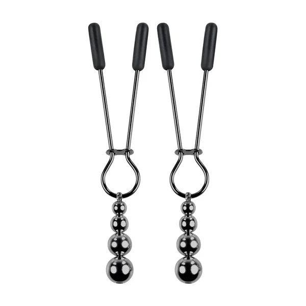 Selopa Beaded Nipple Clamps – Black Chrome