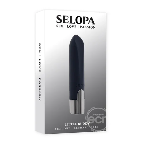 Selopa Little Buddy Rechargeable Silicone Bullet - Black