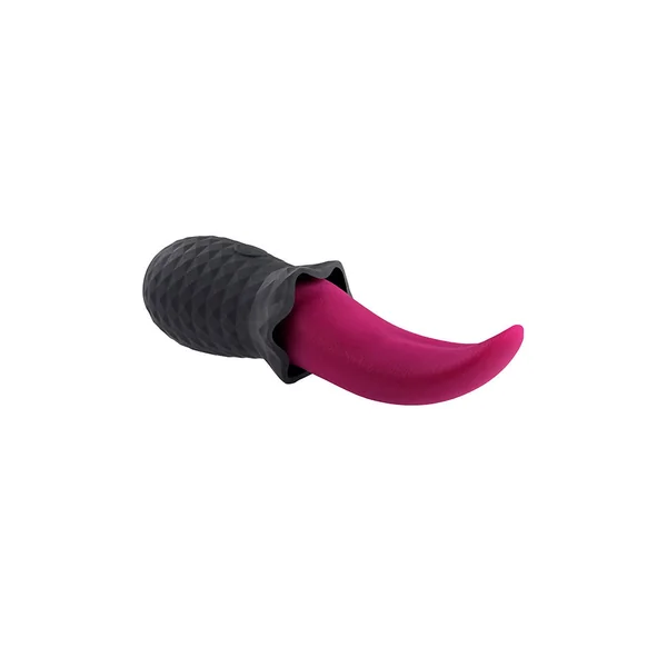 Selopa - Tongue Teaser Flickering Silicone Vibrator - Pink/Black