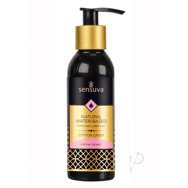 Sensuva Natural Water Based Cotton Candy Flavored Lubricant 4oz