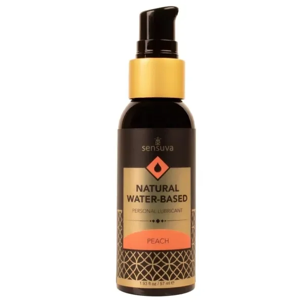 Sensuva Natural Water Based Peach Flavored Lubricant