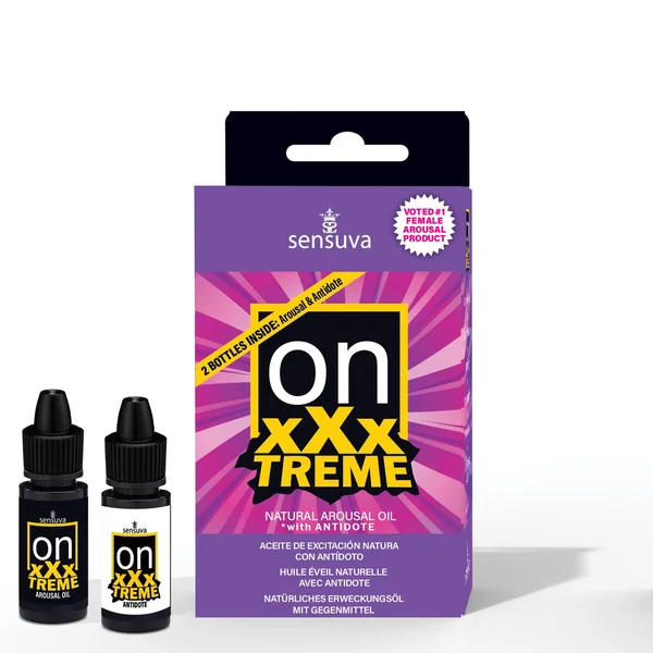 Sensuva On xXxTreme Arousal Oil for Her with Antidote Oil