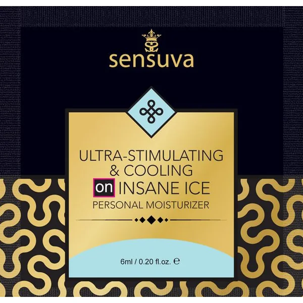 Sensuva Ultra-Stimulating on Insane Ice Personal Moisturizer Foil