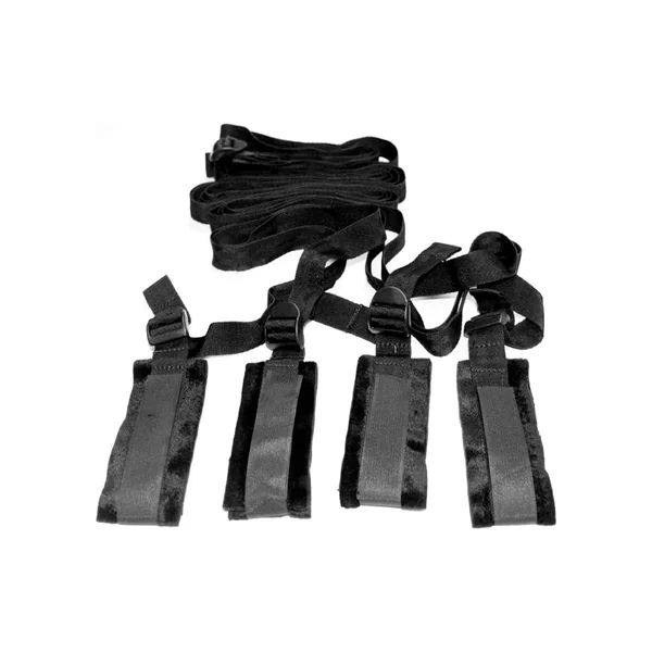Sex And Mischief Bed Bondage Restraint Kit Black Sportsheets