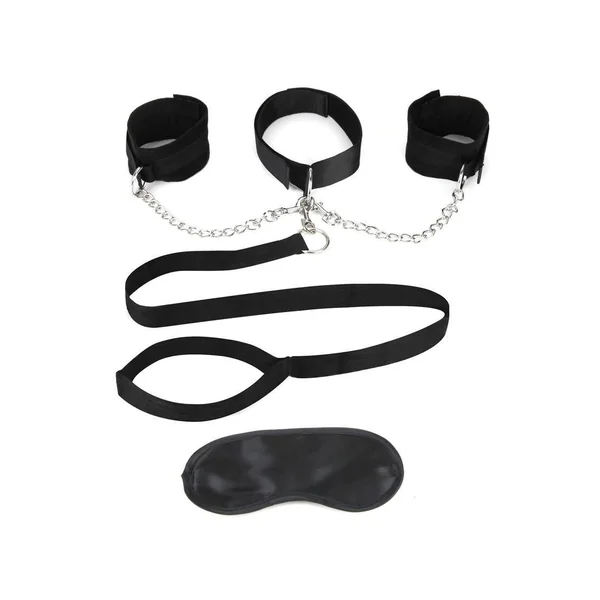 Sex Collar And Handcuff and Leash Set Lux Fetish