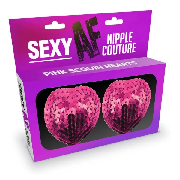 Sexy Af Pink Hearts Nipple Covers