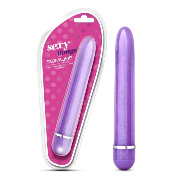 Sexy Things Slimline Vibe Purple 7 Inch Multi-Speed Vibrator