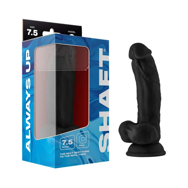 Shaft Model C 7.5 inches Dong with Balls Black