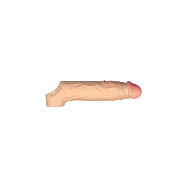 Shaft Model F: Vibrating Penis Sheath Size 1, 6.5 Inch Insertable, Pine